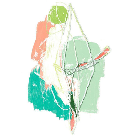 Chromatic Intent VIII Black Ornate Wood Framed Art Print with Double Matting by Vess, June Erica