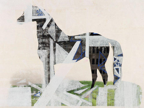 Blinded Legacy White Modern Wood Framed Art Print with Double Matting by Arbel, Lori