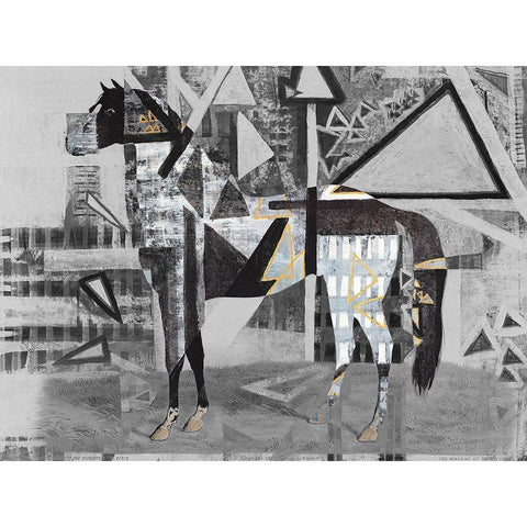 Gold Dust Gold Ornate Wood Framed Art Print with Double Matting by Arbel, Lori