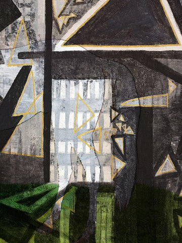 Lost Legacy White Modern Wood Framed Art Print with Double Matting by Arbel, Lori