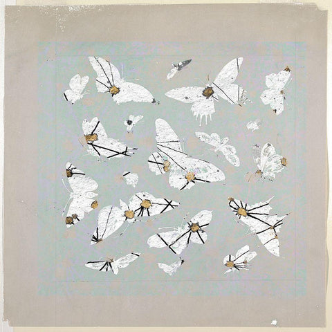 19th Century Butterfly Constellations III White Modern Wood Framed Art Print by Arbel, Lori