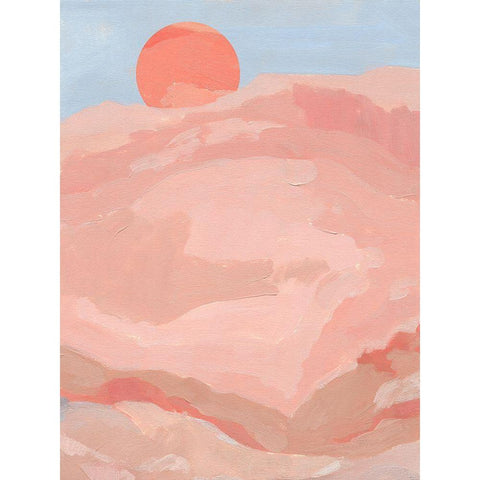 Summer Sun II Black Modern Wood Framed Art Print by Green, Jacob