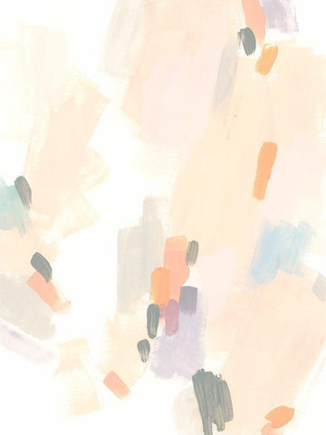 Cascade Rhythm I Black Ornate Wood Framed Art Print with Double Matting by Vess, June Erica