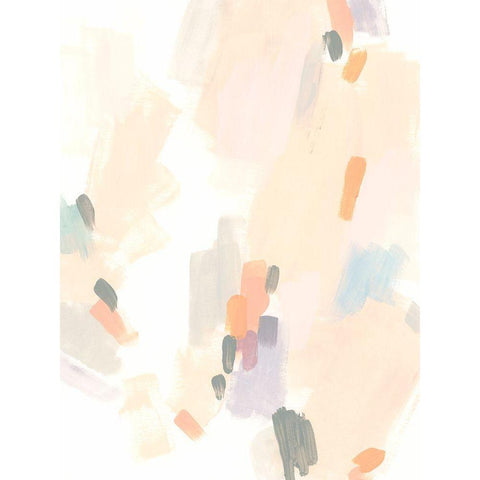 Cascade Rhythm I White Modern Wood Framed Art Print by Vess, June Erica