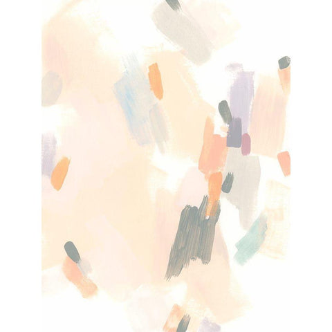 Cascade Rhythm II White Modern Wood Framed Art Print by Vess, June Erica