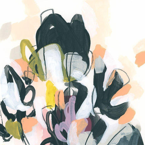 Garden Extraction IV White Modern Wood Framed Art Print by Vess, June Erica