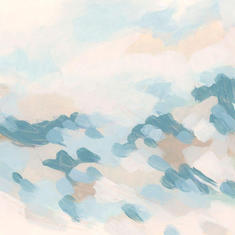 Dappled Surf II Black Modern Wood Framed Art Print by Vess, June Erica