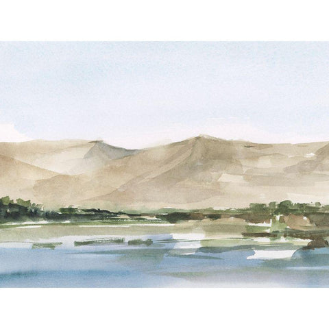 Desert Mountains I White Modern Wood Framed Art Print by Harper, Ethan