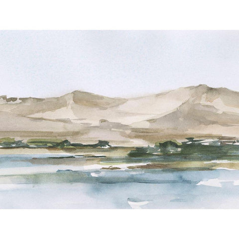 Desert Mountains II Gold Ornate Wood Framed Art Print with Double Matting by Harper, Ethan