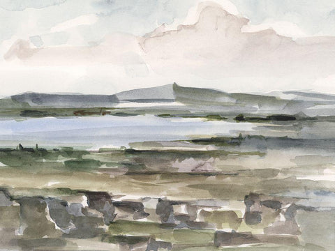 For Miles I White Modern Wood Framed Art Print with Double Matting by Harper, Ethan