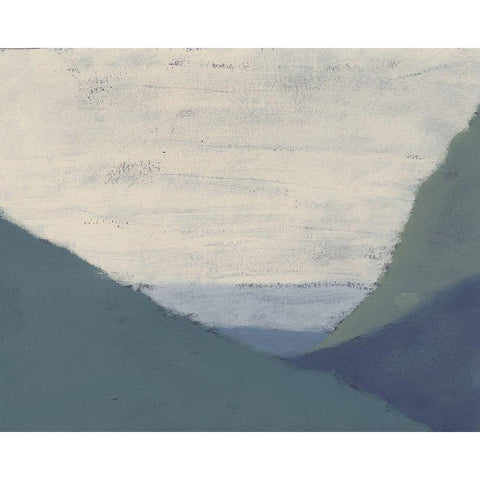 Muted Coast II White Modern Wood Framed Art Print by Moore, Regina