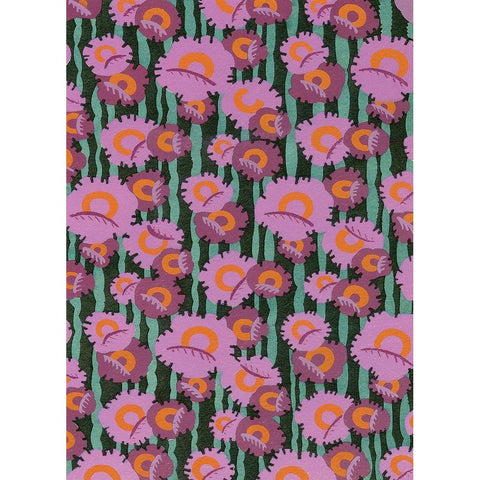 Custom Cropped Art Deco Florals VII White Modern Wood Framed Art Print by Baxter Mill Archive