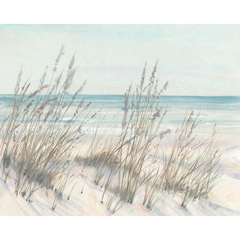 Beach Grass I White Modern Wood Framed Art Print by OToole, Tim