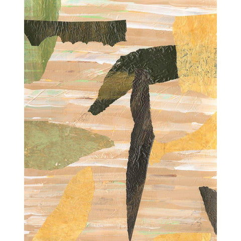 Painted Paper Pieces I White Modern Wood Framed Art Print by Moore, Regina