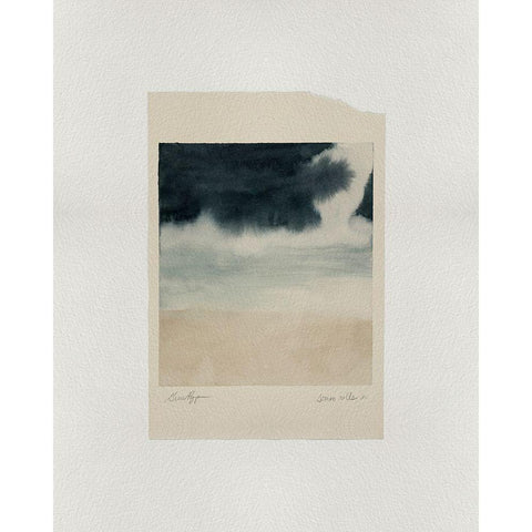 Storm Rolls In I White Modern Wood Framed Art Print by Popp, Grace