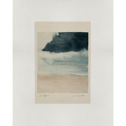 Storm Rolls In II Black Modern Wood Framed Art Print with Double Matting by Popp, Grace