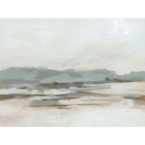 Neutral Coast I Black Modern Wood Framed Art Print with Double Matting by Vess, June Erica