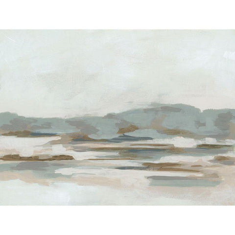 Neutral Coast II White Modern Wood Framed Art Print by Vess, June Erica