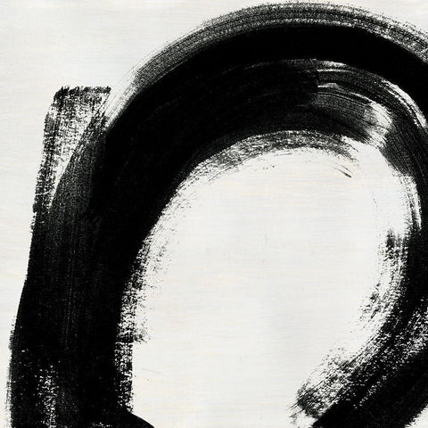 Block Brushwork II White Modern Wood Framed Art Print by Vess, June Erica