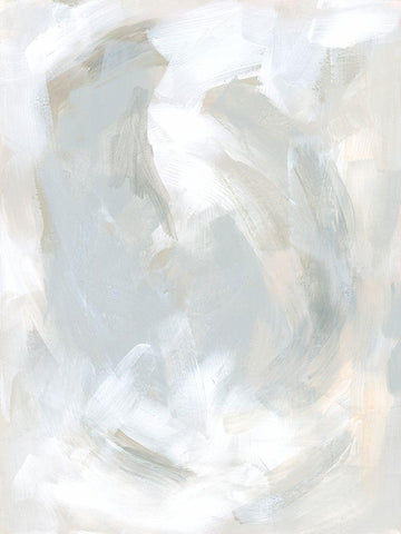 Tonal Impulse I White Modern Wood Framed Art Print with Double Matting by Vess, June Erica