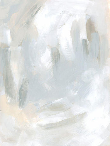 Tonal Impulse II White Modern Wood Framed Art Print with Double Matting by Vess, June Erica