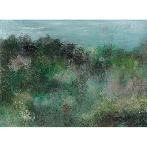Waking I Black Modern Wood Framed Art Print with Double Matting by Bramma, Lila