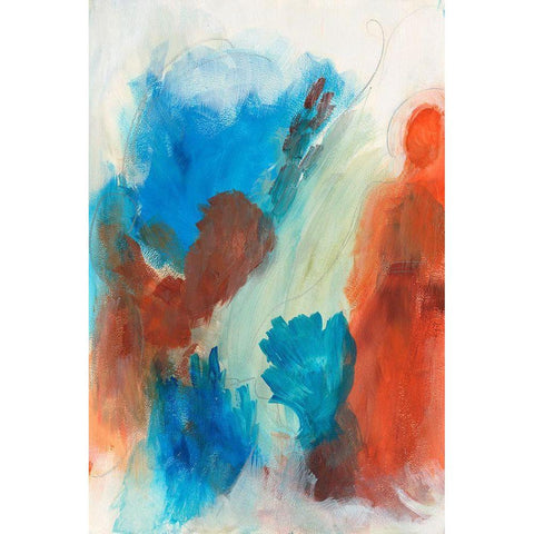 Fire and Water III Gold Ornate Wood Framed Art Print with Double Matting by Bramma, Lila