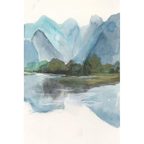 Be Clear to Reflect II Black Modern Wood Framed Art Print with Double Matting by Bramma, Lila