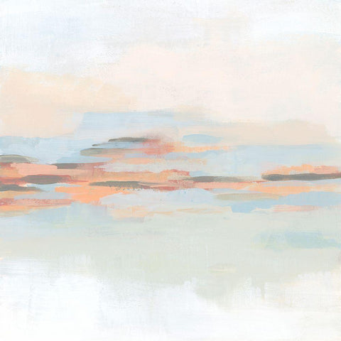 Sunset Coast II Black Modern Wood Framed Art Print with Double Matting by Vess, June Erica