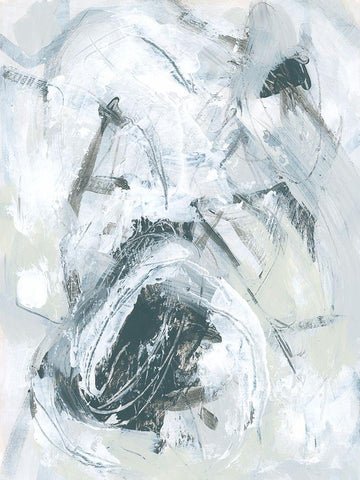 Specific Impulse II White Modern Wood Framed Art Print with Double Matting by Vess, June Erica