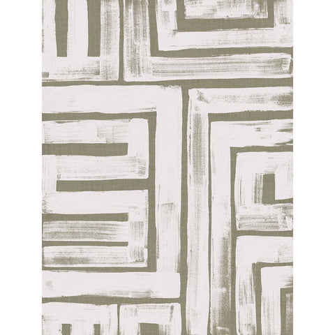 Maze Interlock III Gold Ornate Wood Framed Art Print with Double Matting by Vess, June Erica