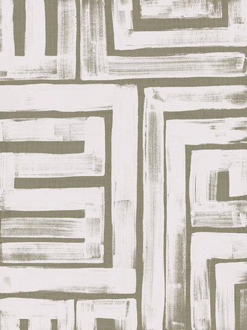 Maze Interlock III Black Ornate Wood Framed Art Print with Double Matting by Vess, June Erica