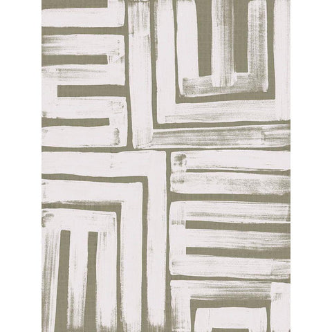 Maze Interlock IV White Modern Wood Framed Art Print by Vess, June Erica