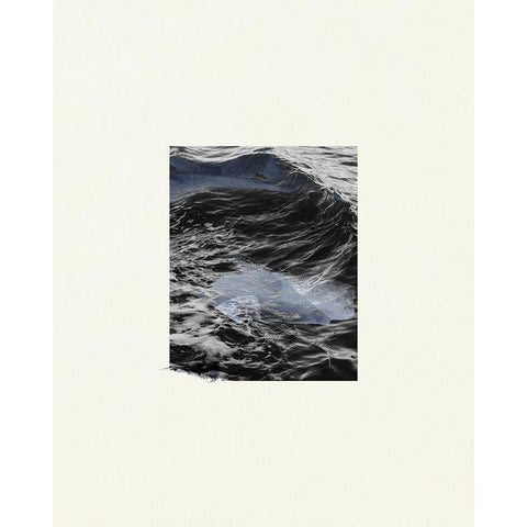 The Calm Cove III Black Modern Wood Framed Art Print with Double Matting by Wang, Melissa