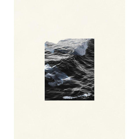 The Calm Cove IV Black Modern Wood Framed Art Print with Double Matting by Wang, Melissa