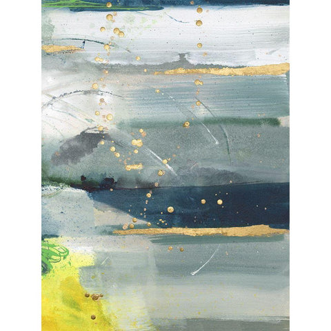 Coming Ashore II Black Modern Wood Framed Art Print by Combs, Joyce