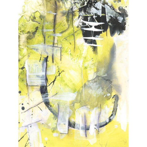 Exciting Times II White Modern Wood Framed Art Print by Combs, Joyce