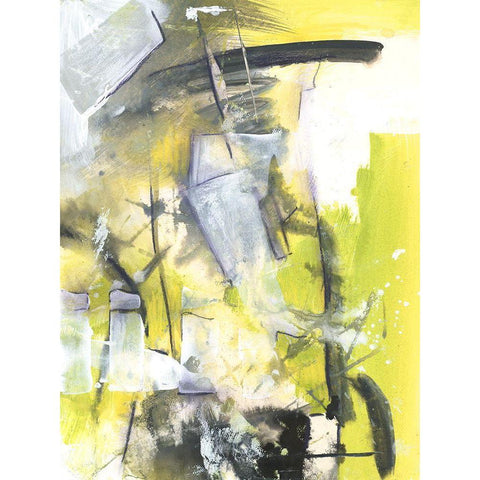 Exciting Times III Black Modern Wood Framed Art Print with Double Matting by Combs, Joyce