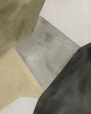 Tectonic Shift I White Modern Wood Framed Art Print with Double Matting by Popp, Grace