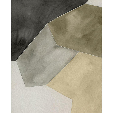 Tectonic Shift II Black Modern Wood Framed Art Print with Double Matting by Popp, Grace