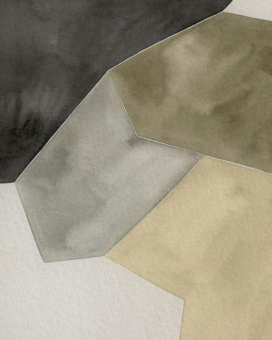 Tectonic Shift II Black Ornate Wood Framed Art Print with Double Matting by Popp, Grace