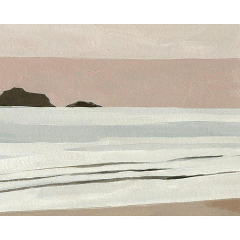 Muted Tonal Horizon I Black Modern Wood Framed Art Print by Caroline, Emma