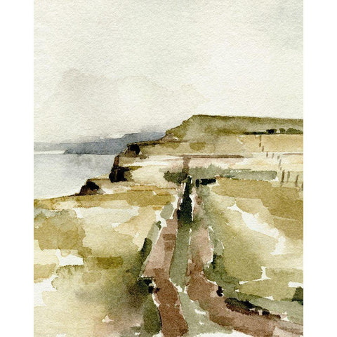 North Sea Coast II White Modern Wood Framed Art Print by Caroline, Emma