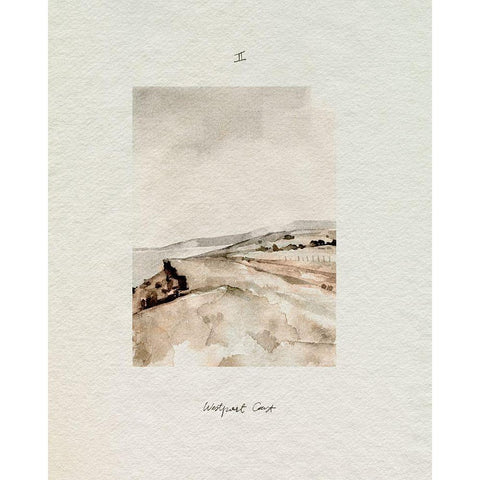 Westport Coast II White Modern Wood Framed Art Print by Caroline, Emma