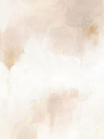 Neutral Glow II White Modern Wood Framed Art Print with Double Matting by Caroline, Emma