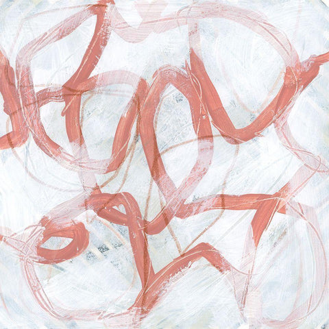 Rust Thread II Black Ornate Wood Framed Art Print with Double Matting by Vess, June Erica