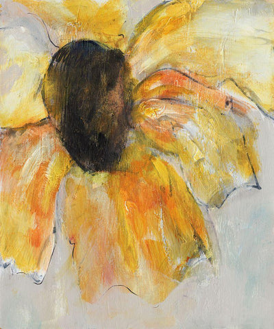 Sunny Days I Black Ornate Wood Framed Art Print with Double Matting by Combs, Joyce