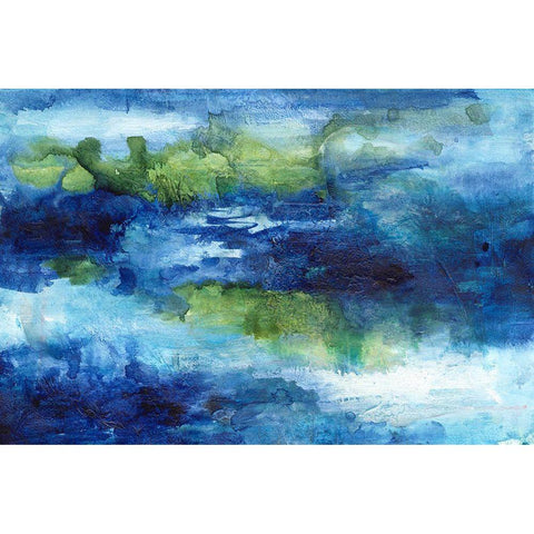 Drift I Black Modern Wood Framed Art Print by Combs, Joyce