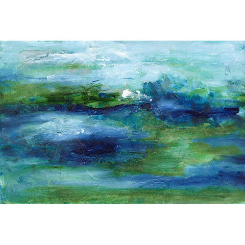 Drift II Black Modern Wood Framed Art Print by Combs, Joyce