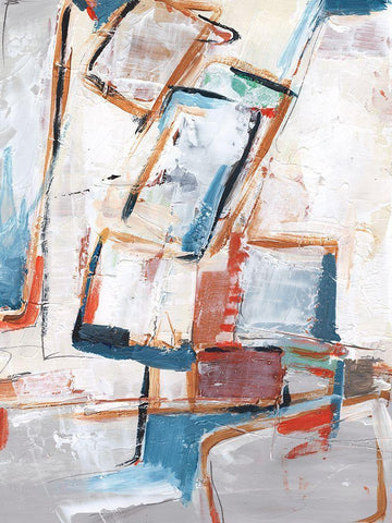 Rear View Mirror I White Modern Wood Framed Art Print with Double Matting by Harper, Ethan